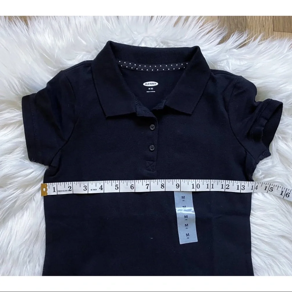 OLD NAVY Girl’s Short-Sleeve Pique Polo in Black